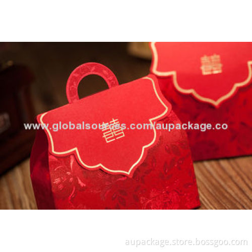 Candy boxes with embossing, customized size and printing